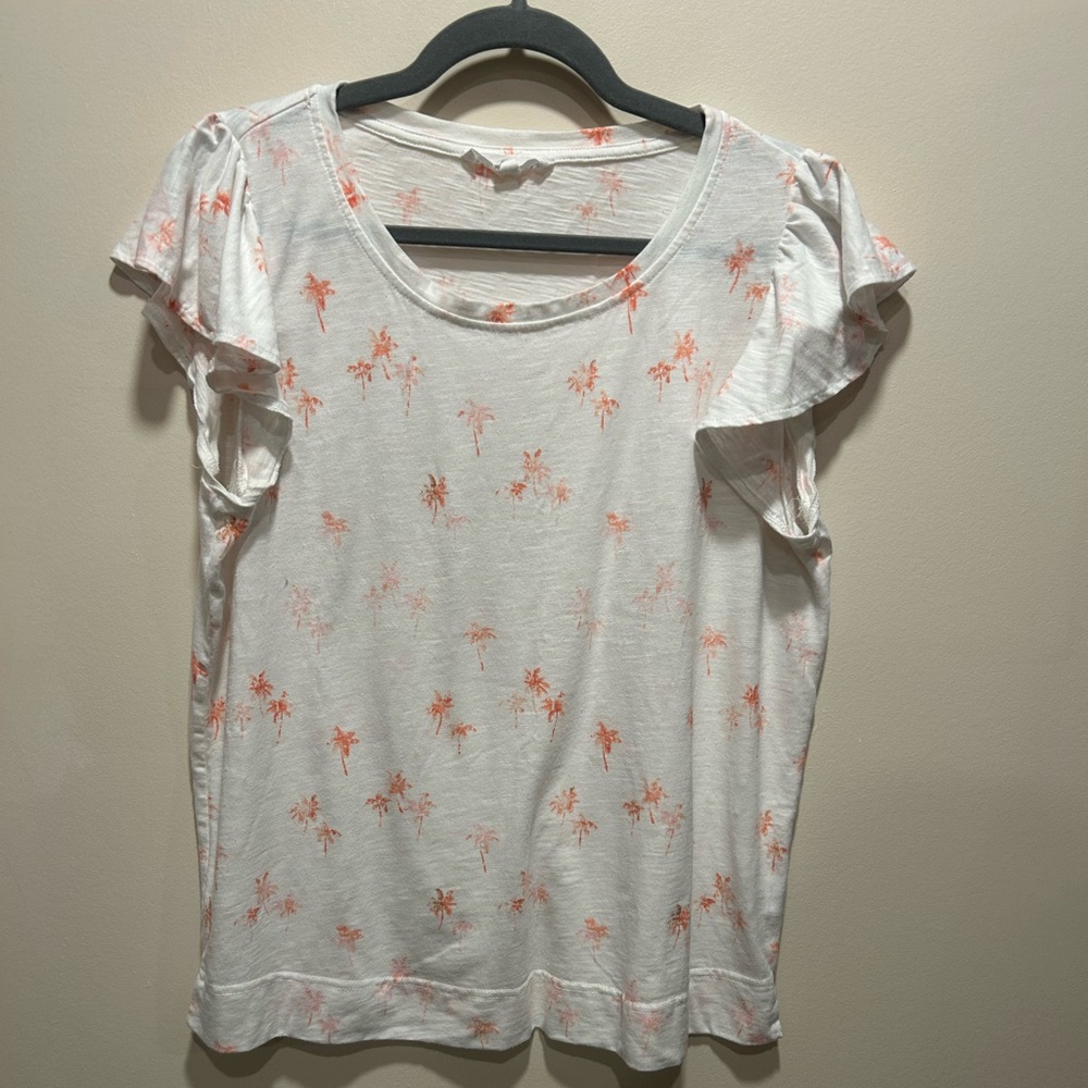 Jane and Delancey Cream Cap Sleeve T-Shirt
